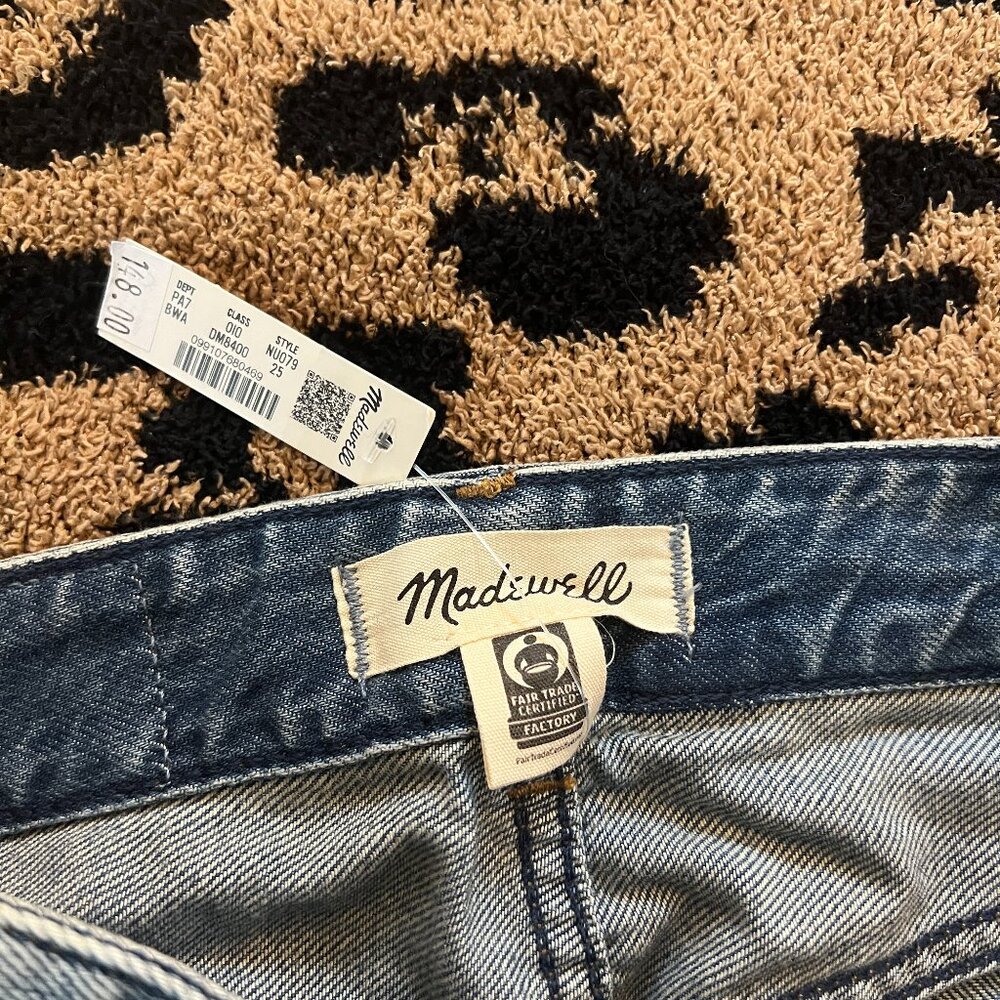 Madewell Curvy Super Wide Leg Jeans Billings Wash Sz 25 - Picture 2 of 5